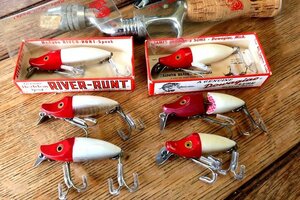 HEDDON RIVER RUNT SPOOK オールドルアーセット ヘドン 検) 道楽 BALSA50 ZEAL ザウルス ABU FENWICK UMCO 世代の昭和レトロ釣人に