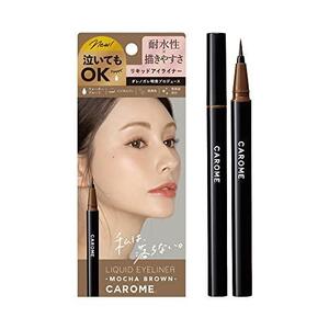 CAROME. カロミー リキッドアイライナー モカブラウン 茶色 ダレノガレ明美プロデュース ウォータープルーフ 1個　