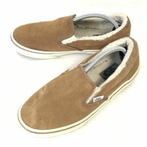 VANS/ヴァンズ★内側もこもこ/スリッポンシューズ【5/23.0/beige/ベージュ】sneakers/Shoes/trainers◆A-195