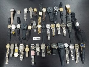 0102A04　腕時計　ジャンク品　おまとめ40点　SEIKOセイコー、Q＆Q、QUARTZ　など ※動作未確認