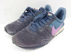 ◇ NIKE ナイキ 555258-406 PREMONTREAL RCR VNTG スニーカー シューズ 23.5cm ネイビー パープル レディース