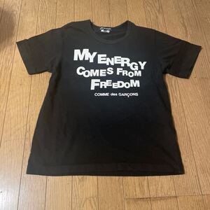 コムデギャルソン　メッセージT AD2009 Tシャツ 半袖Tシャツ COMME des GARCONS トップス プリント 半袖 ロゴ