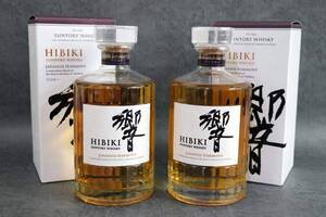 1円～ 【新品 未開栓】ウイスキー SUNTORY サントリー 響 ジャパニーズハーモニー 700ml 2本セット 箱付 