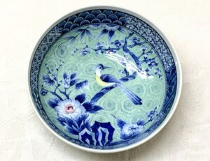 15940/色絵花鳥 丸鉢 大鉢 陶磁器 和食器