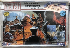 11 難あり 未組立 プラモデル STARWARS RETURN OF THE JEDI Jabba the Hutt Throne Room Action Scene