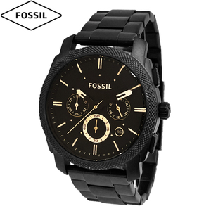 FOSSIL フォッシル 腕時計 メンズ 新品・アウトレット FS4682 MACHINE クロノグラフ 黒 ステンレススチール クォーツ 並行輸入品