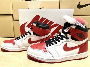 NIKE ナイキ エア ジョーダン 1 レトロ HIGH OG Heritage 27.0cm SNKRS 新品 ホワイト/ブラック/ユニバーシティレッド SNK514