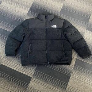 【T0611】THENORTHFACE ノースフェイス ダウンジャケット シェルパ ヌプシ ジャケット XXXL 大きいサイズ Jacket ロゴ アウター BLACK 