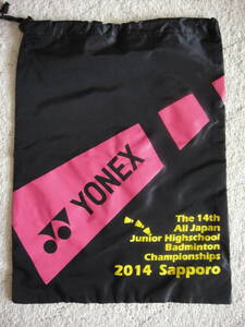 即決　3-28☆未使用　ヨネックス　シューズケース　2014　札幌　チャンピオンシップ　バトミントン　YONEX☆