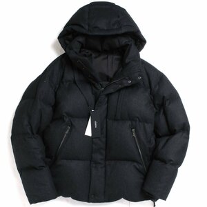 【タグ付・新品・定価148,500円】JOSEPH MEN FINE FLANNEL STRETCH DOWN JACKET フーデット ウール ダウンジャケット size48 ジョセフ