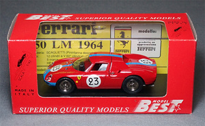 フェラーリ250LM（No.23）1965ル・マン24時間レース　　*1/43スケール　* ベストモデル製　*品番9085　　*02