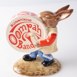 ◆◇ROYAL DOULTON ロイヤルドルトン ドラマー バニキンズ DRUMMER BUNNYKINS うさぎ フィギュリン 陶器 置物◇◆