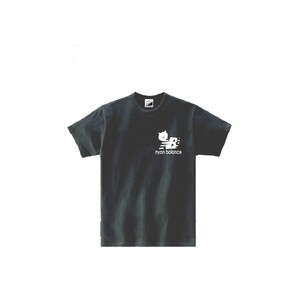 【パロディ黒M】5ozニャンバランス小1ポイントTシャツ面白いおもしろうけるネタプレゼント送料無料・新品