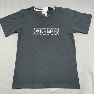 【送料無料】【新品】Kaepaレディース半袖Tシャツ（ワッフル素材 吸水速乾 UVカット）　　L　　 チャコールグレー★692232