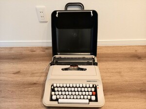 当時物 レトロ タイプライター オリベッティ olivetti LETTERA 34 アンティーク ヴィンテージ コレクション 未確認 中古 保管 現状品 k1152