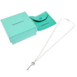 【箱付き】 TIFFANY&Co. ティファニー シルバー ダイヤモンド ハート キー 1P ネックレス 3.4g 925刻印 360166 ネックレス