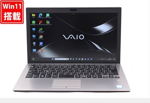 中古 フルHD 13.3型 SONY VAIO VJPG11C11N Windows11 八世代 i5-8250U 8GB 256GB-SSD カメラ 無線 Office付 中古パソコン 税無 管:1843w