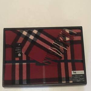 激レア/廃盤【送料無料】 BURBERRY/正規品/新品未使用/大判ひざ掛け/膝掛け/ひざかけ/ノバチェック/西川産業株式会社/ブランド(Y203)ウール