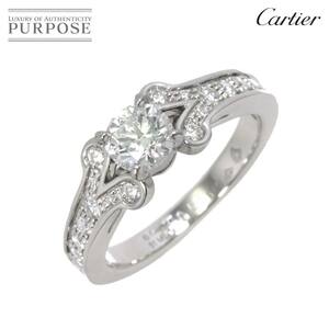 カルティエ Cartier バレリーナ ダイヤ 0.55ct D/VVS2/3EX #51 リング Pt プラチナ 指輪 Ballerine Ring【鑑定書・証明書付き】 90202366