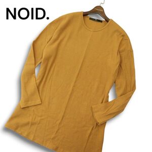 NOID. ノーアイディー 通年 ワッフル★ 長袖 オーバーサイズ サーマル カットソー ロンTシャツ Sz.ONE　メンズ　A4T09977_9#F