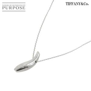 ティファニー TIFFANY&Co. フィッシュドロップ ネックレス 40cm K18 WG ホワイトゴールド 750 Necklace 90231164