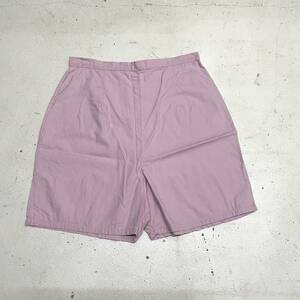 USA古着 60s Truly Regal コットン ショート パンツ W26 / ピンク ショーパン ホットパンツ ヴィンテージ シャツ生地 ミニ丈 キュロット