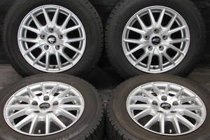 JD/条件付送料無料 良品 バリ山 YOKOHAMA iceGUARD iG50PLUS 195/65R15×6J +52 5H PCD114.3 4本セット ノア ヴォクシー エスクァイア 等