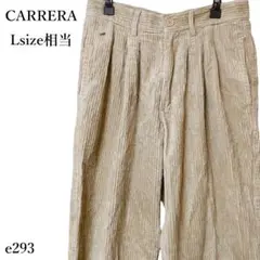 CARRERA カレラ コーデュロイパンツ ワイドパンツ ハイライズ ベージュ