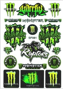 【新品】売れてます！バイク用・車用ステッカー★モンスターエナジー★MONSTER ENERGY★屋外用ラベル・ノーカット版★A4★0.23mm厚