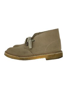 Clarks◆チャッカブーツ/25.5cm/CML/レザー/13713