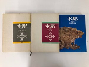 ▼　【計3冊 木彫 大内美絵子 応用科・高等科・研究科 図案型紙付 講談社】073-02406