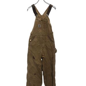 Carhartt ダック オーバーオール W28 ブラウン カーハート ワークウェア サロペット 作業着 古着卸 アメリカ仕入 a606-5287