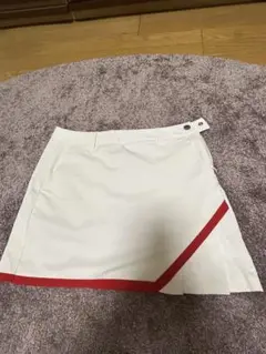 デサント　白×赤　スカート　M
