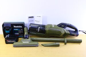 ●makita/マキタ CL003G 充電式クリーナー コードレス 掃除機 サイクロン一体式 付属品付き オリーブ【10988097】