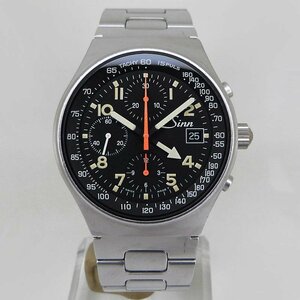 中古ジン【Sinn】 144.GMT.ST 144.GMT クロノグラフ オートマティック デイト