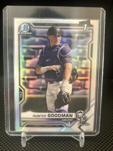 2021 Topps Bowman Draft Refractor Hunter Goodman 1st Bowman RC ルーキー