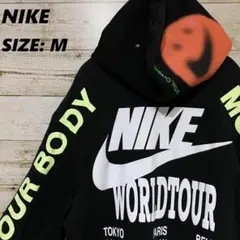 ✨NIKE NSW✨FT WTOUR HOODIE パーカー 黒 マルチロゴ