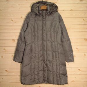 ◯使用少！Eddie Bauer エディーバウアー◆厚手ダウンコート ロング丈 ジャケット 防寒 撥水 あたたかい◆レディース チャコール S◆WA0120