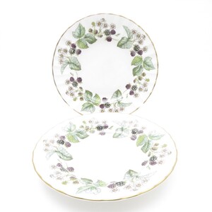 美品 ROYAL WORCESTER ロイヤルウースター ラビニア 中皿 2枚 セット 15cmプレート パン ケーキ ST268J2