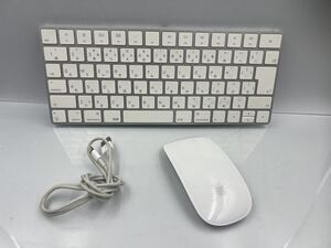 ◆12082) 美品 Apple Keyboard A1644 Mouse A1657 ワイヤレス キーボード マウス PC周辺機器 アップル