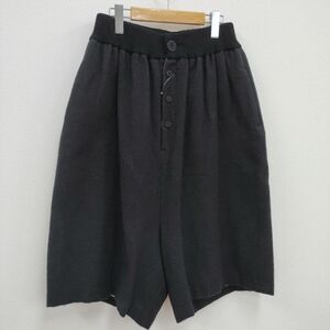 gasa ウール リネン 13171-09113 パンツ キュロット チャコールグレー ガサ 3-1227T 229476