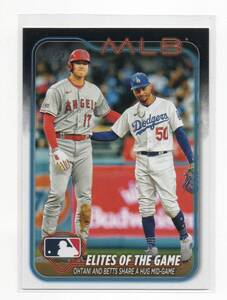 2024 Topps シリーズ1 [大谷翔平/SHOHEI OHTANI & MOOKIE BETTS] No.138 ELITES OF THE GAME ベースカード MLB Angels Dodgers 