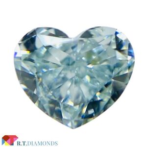 FANCY INTENSE GREEN BLUE 0.240ct HS/RT1930/GIA