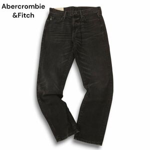 Abercrombie&Fitch アバクロンビー＆フィッチ 通年 USED加工★ デニム パンツ ジーンズ Sz.30　メンズ 黒　C4B04077_9#R