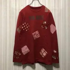 PINKHOUSE ピンクハウス パッチ ロングスリーブTシャツ