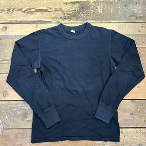 THE FLAT HEAD / ザ フラット ヘッド 長袖Tシャツ ロンT ブラック メンズ サイズ38 アメカジ USED