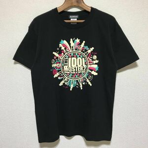 [即決古着]THE IDOLM@STER 2 BORN TO BE A TOP IDOL/アイドルマスター2/アイマス/Tシャツ/半袖/ブラック/BANDAI(バンダイ)製/Mサイズ