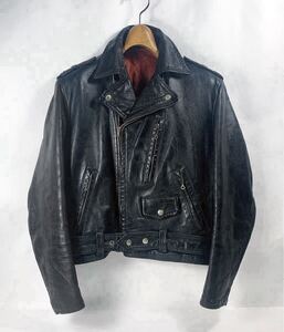 【極希少出物 Vintage 50s US Guide Master Wolf Horse Hide ホースハイドライダース 36 Used良好美品 ショットbucoルイスハーレーpunk】 