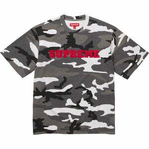 送料無料 L カモ Supreme Collegiate S/S Top Camo Tee シュプリーム カレッジロゴ Tシャツ 迷彩 23FW 立ち上げ Box Logo 新品未使用