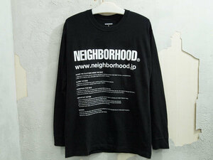 NEIGHBORHOOD ID C-TEE LS 長袖 Tシャツ ロンT ロングスリーブ QR BLACK 20AW S ネイバーフッド FT